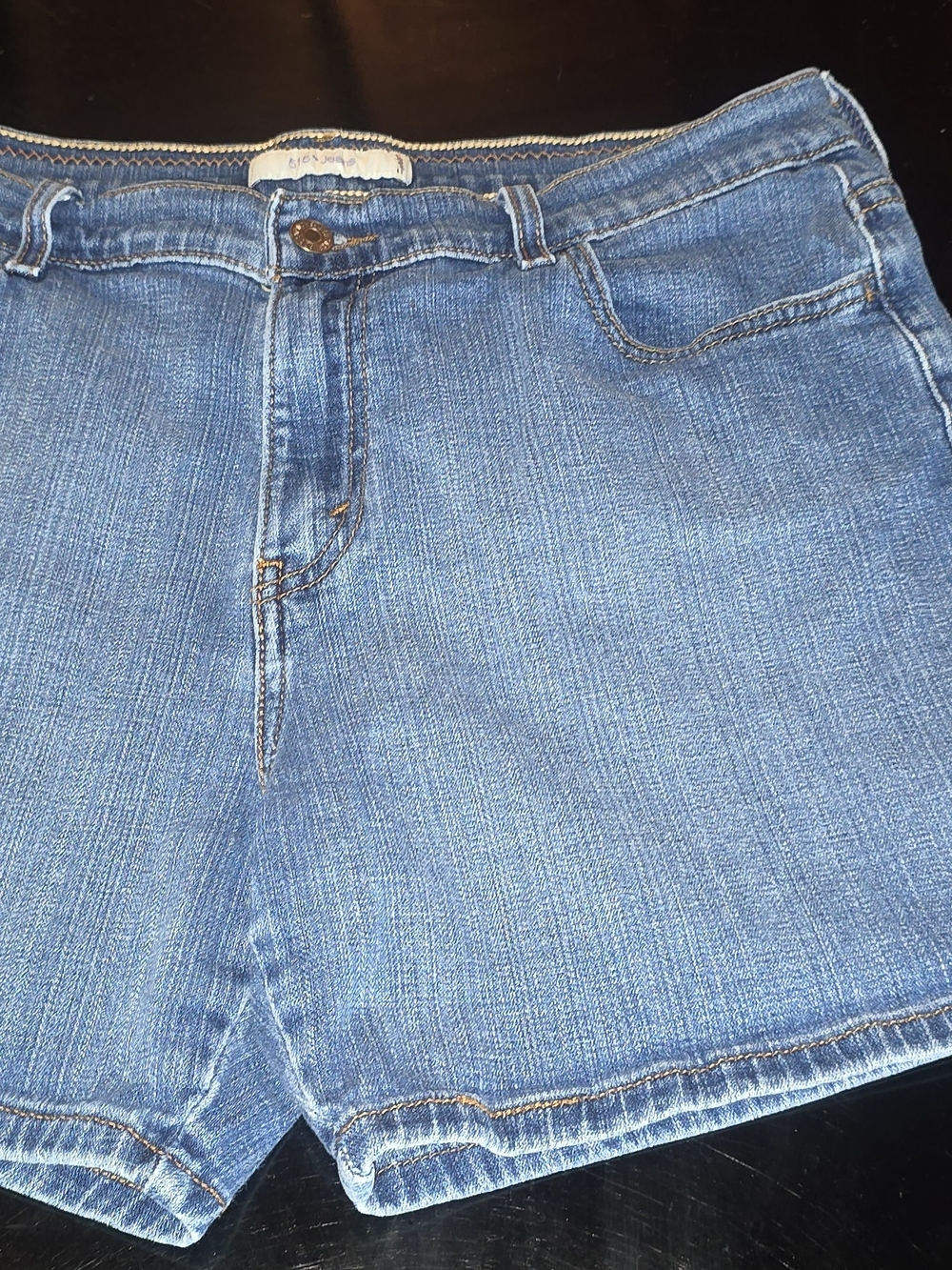 Classic Blue Denim Jean Shorts - Women's